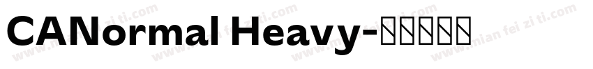 CANormal Heavy字体转换
